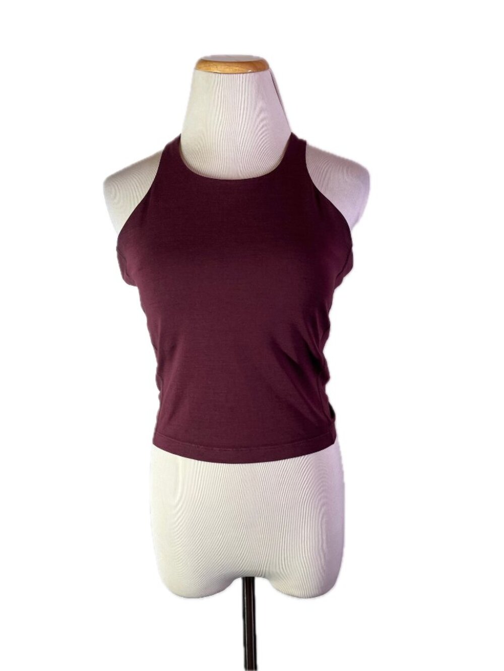 Allbirds Size M Wool Blend Maroon Athletic Tank Built-In Wireless Bra